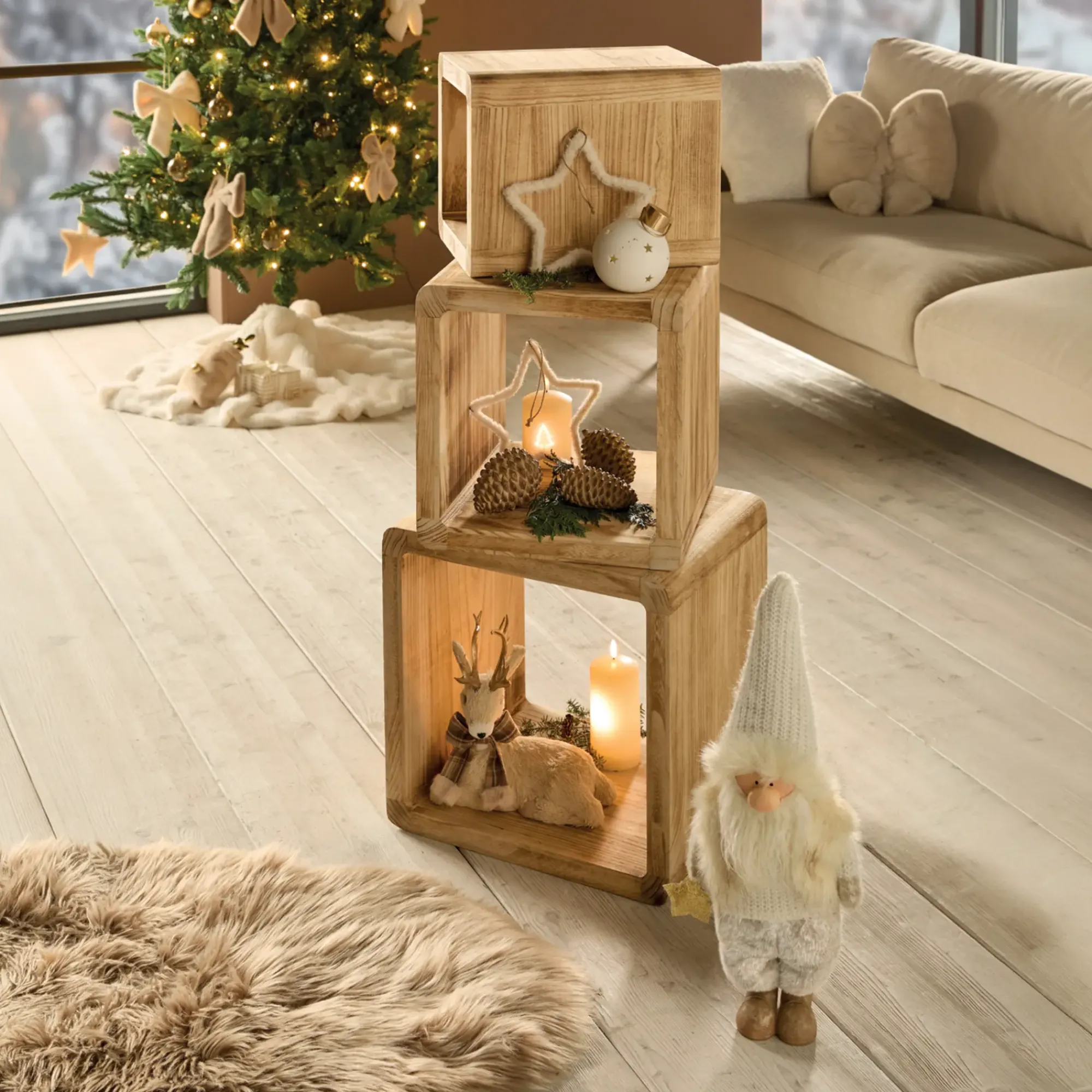 Weihnachtsmänner|Frank Handels GmbH & Co. KG Santa "Goldstern"