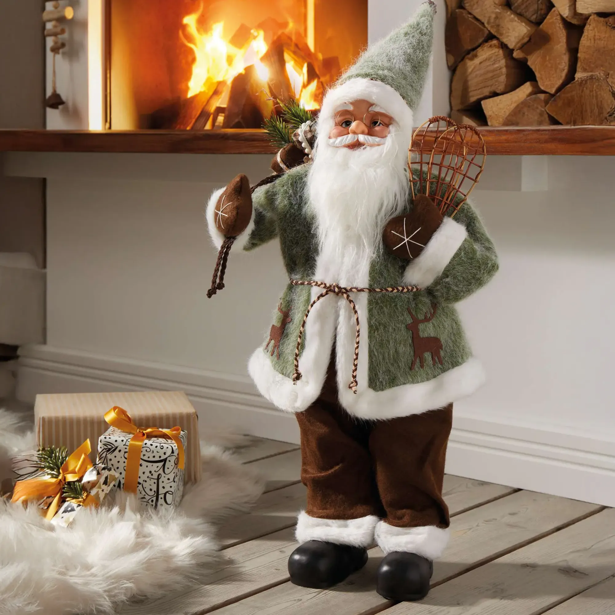 Weihnachtsmänner|Frank Handels GmbH & Co. KG Santa "Schneeschuhe"