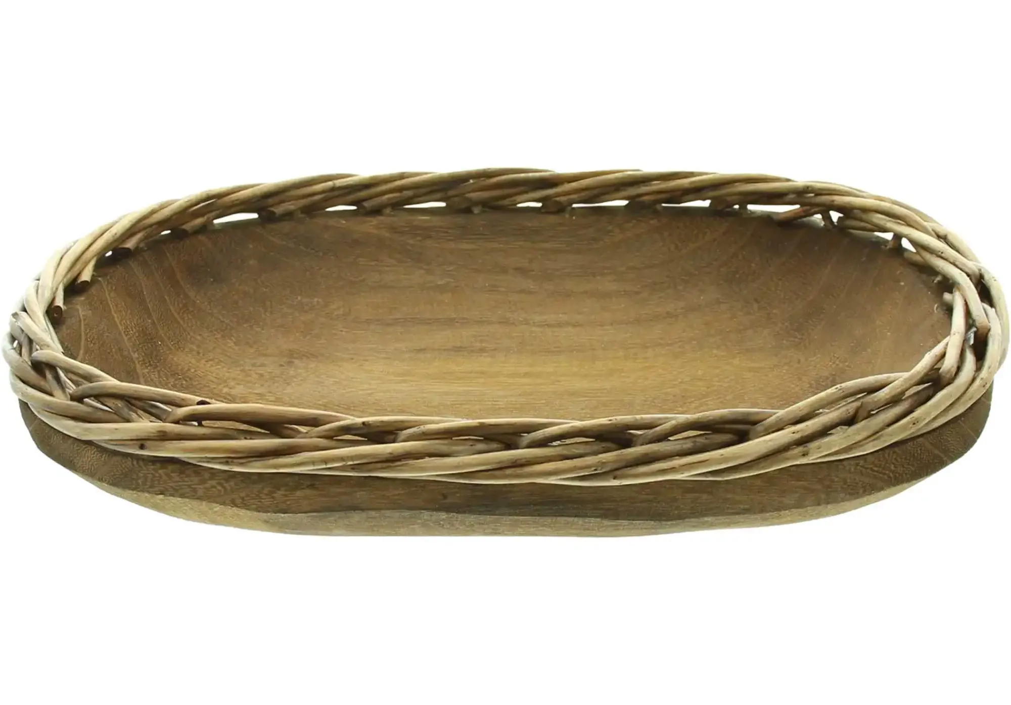 Herbstliche Dekoschalen|Dekoschalen & -Etageren|Frank Handels GmbH & Co. KG Schale "Flechtrand", oval