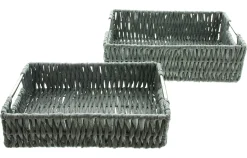 Schalen|Korbtabletts|Frank Handels GmbH & Co. KG Schale "Grau", 2er Set