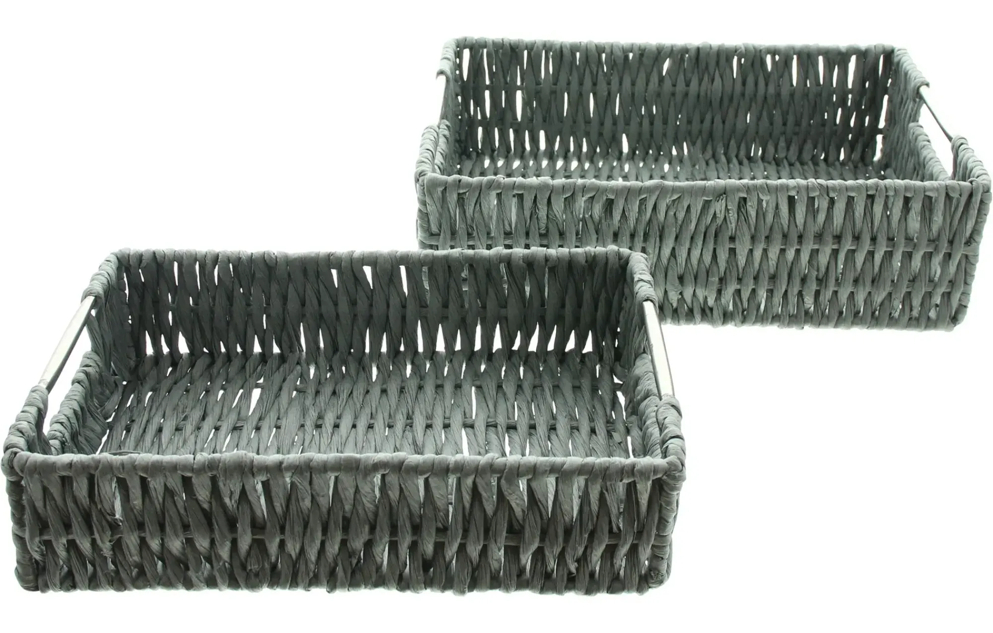 Schalen|Korbtabletts|Frank Handels GmbH & Co. KG Schale "Grau", 2er Set