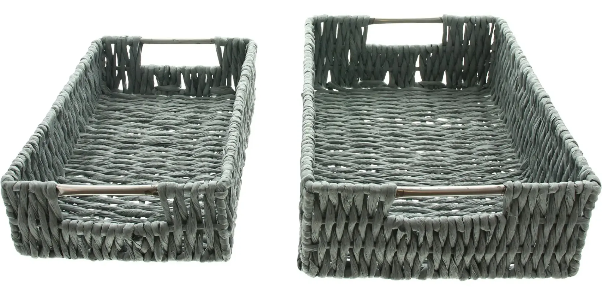 Schalen|Korbtabletts|Frank Handels GmbH & Co. KG Schale "Grau", 2er Set