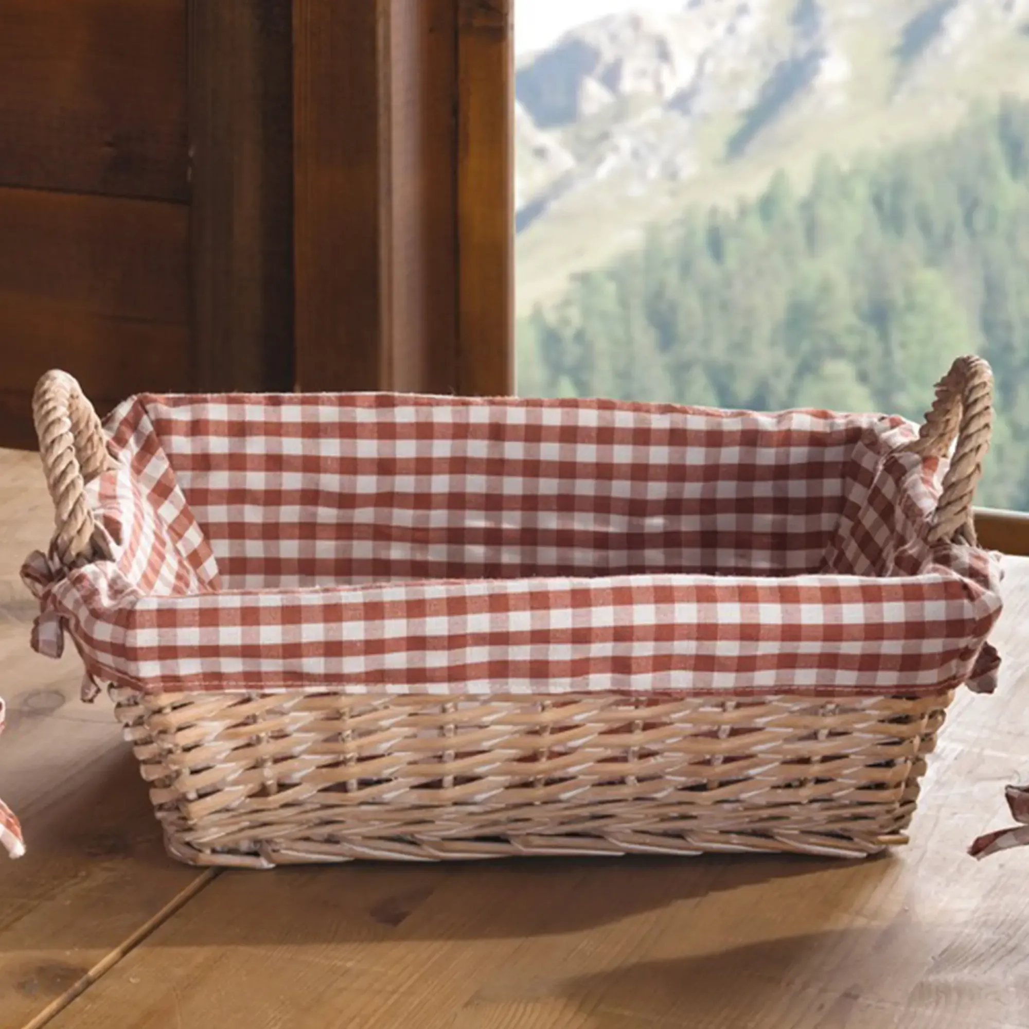 Brotkörbe|Chalet & Hütte|Frank Handels GmbH & Co. KG Schale "Karo", eckig