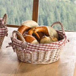 Brotkörbe|Chalet & Hütte|Frank Handels GmbH & Co. KG Schale "Karo", rund