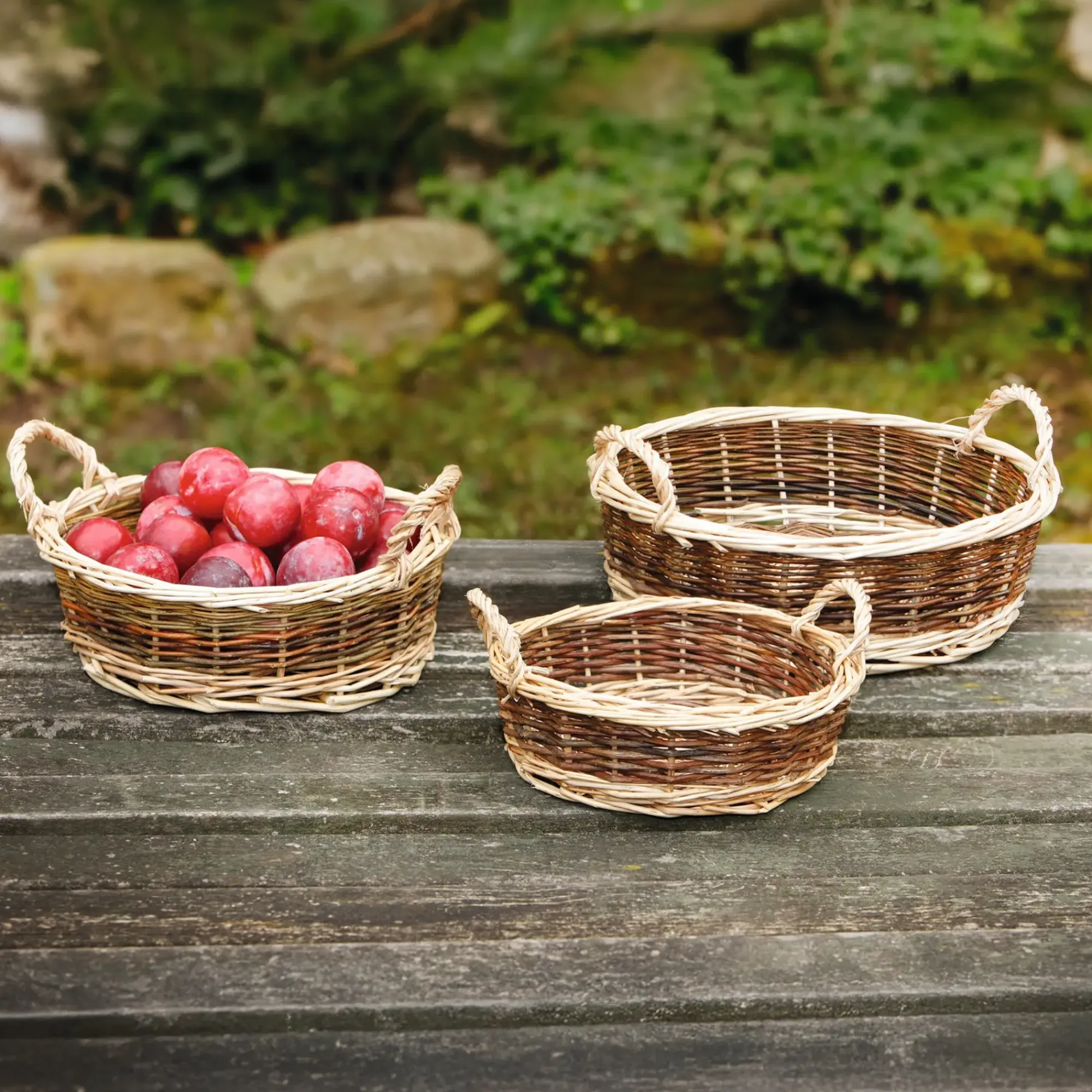 Schalen|Erntekörbe|Frank Handels GmbH & Co. KG Schale "Natur/Weiß", klein