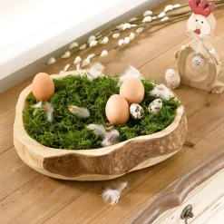 Herbstliche Dekoschalen|Dekoschalen & -Etageren|Frank Handels GmbH & Co. KG Schale "Wood"