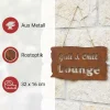 Gartendeko|Wanddeko|Frank Handels GmbH & Co. KG Schild "Grill & Chill Lounge"