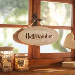 Wanddeko|Dekohänger|Frank Handels GmbH & Co. KG Schild "Hüttenzauber"