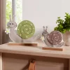 Dekofiguren|Frank Handels GmbH & Co. KG Schnecke "Lovely", 2er Set