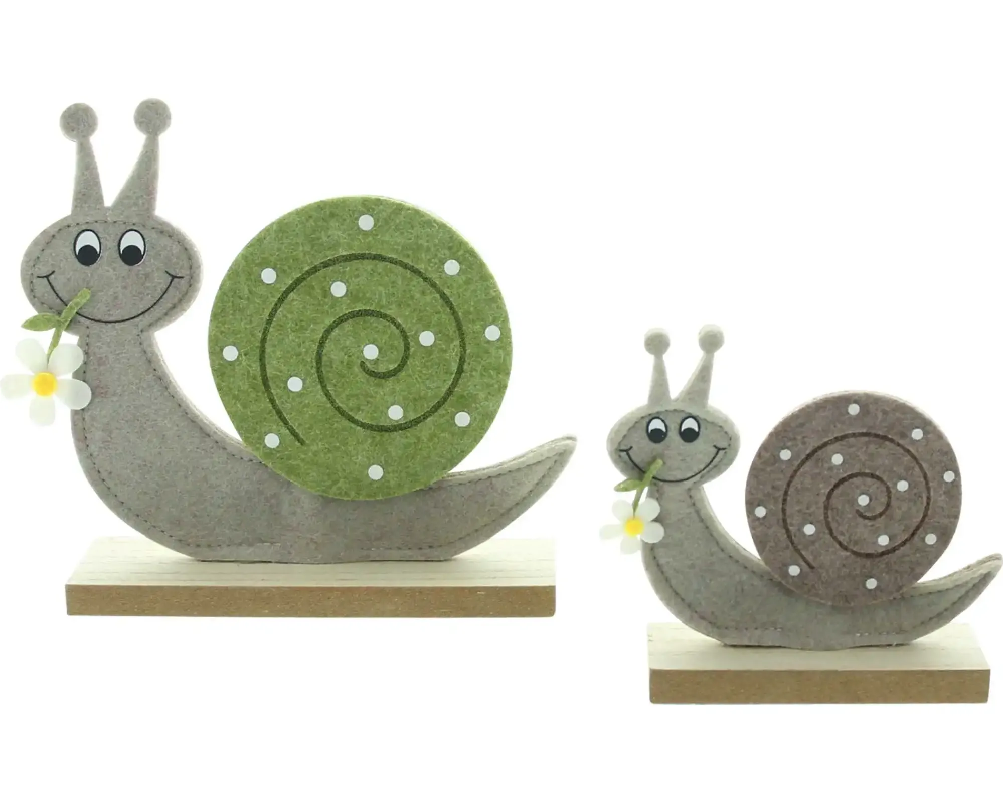 Dekofiguren|Frank Handels GmbH & Co. KG Schnecke "Lovely", 2er Set