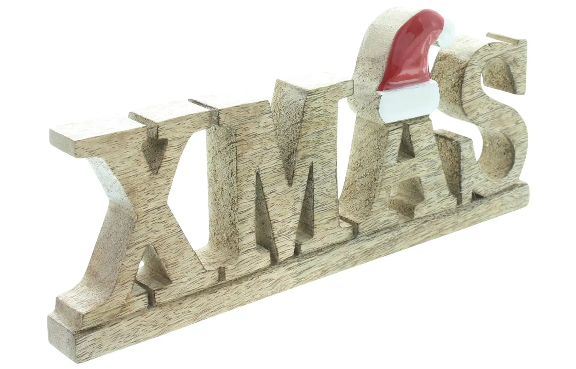Weihnachtliche Dekofiguren|Sterne|Frank Handels GmbH & Co. KG Schriftzug "XMAS" mit Zipfelmütze