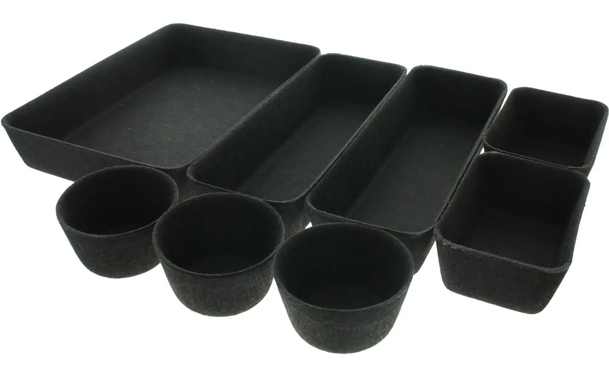 Wohnzimmer|Kalender & Organizer|Frank Handels GmbH & Co. KG Schubladen-Organizer "Black", 8tlg.