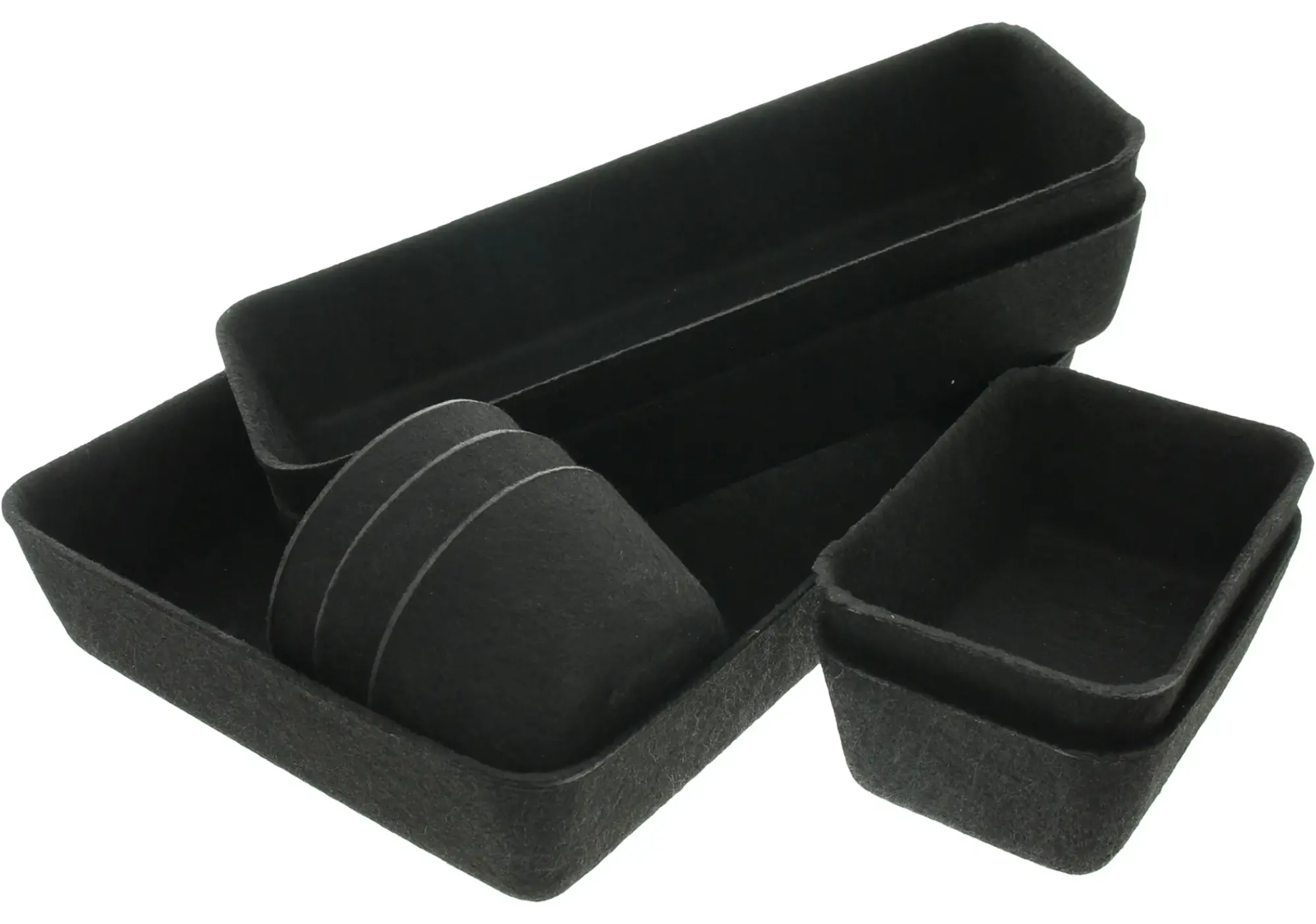 Wohnzimmer|Kalender & Organizer|Frank Handels GmbH & Co. KG Schubladen-Organizer "Black", 8tlg.