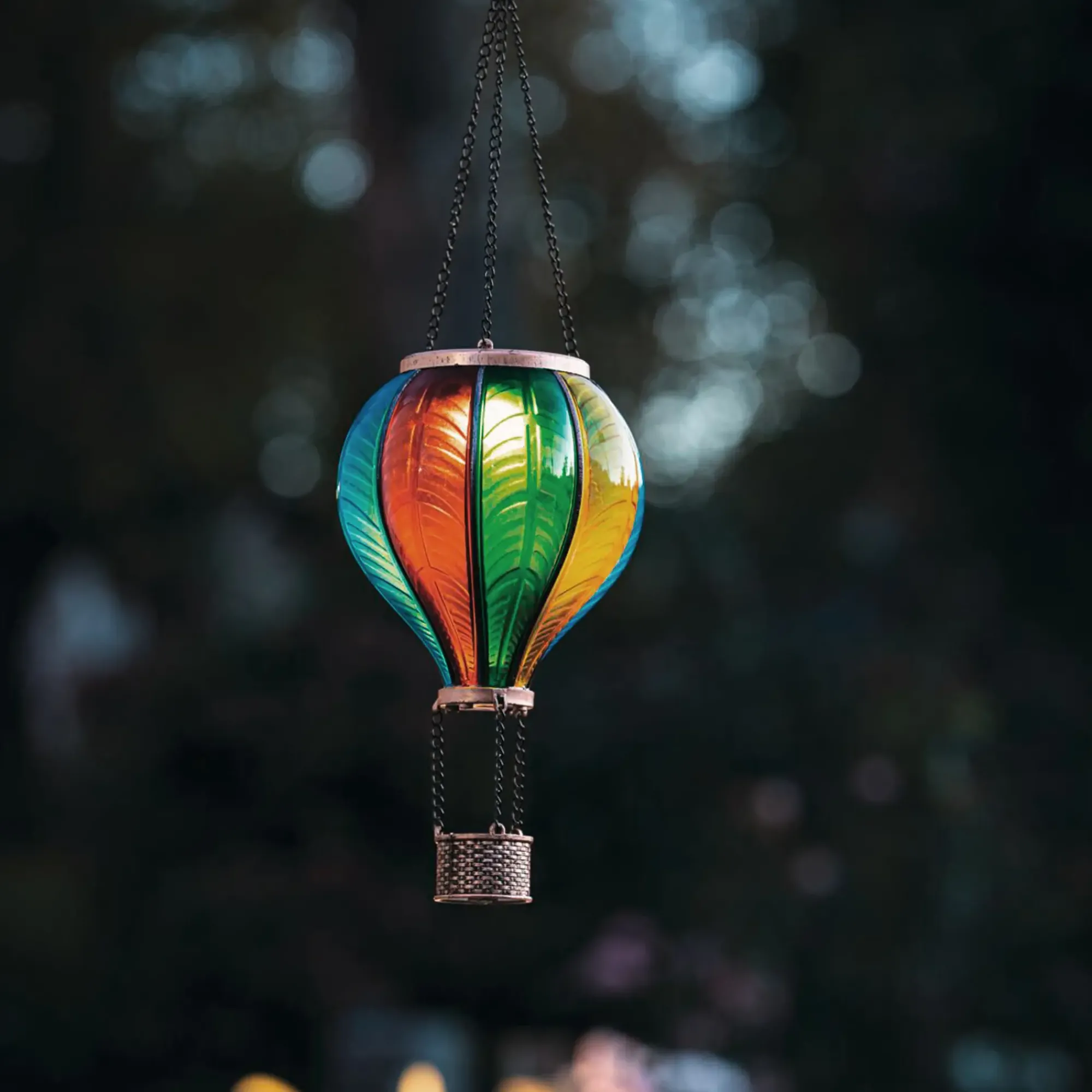 Solar-Beleuchtung|Frank Handels GmbH & Co. KG Solar-Deko "Heißluftballon"