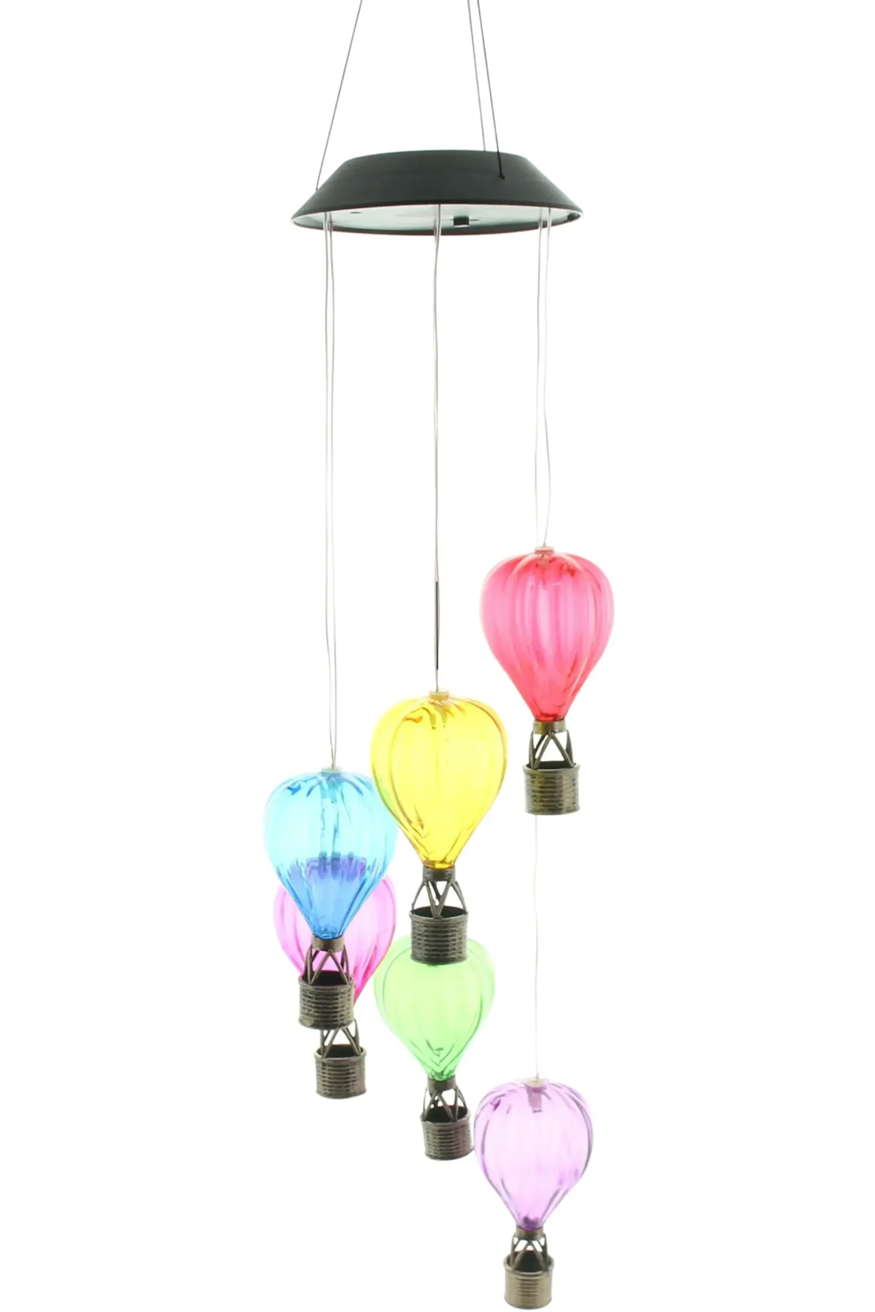 Gartendeko|Solar-Beleuchtung|Frank Handels GmbH & Co. KG Solar-Mobile "Heißluftballons"