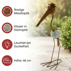 Gartenfiguren|Solar-Beleuchtung|Frank Handels GmbH & Co. KG Solar-Vogel 