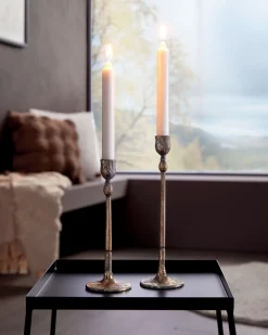 Kerzenhalter|Weihnachtslichter|Frank Handels GmbH & Co. KG Stabkerzenhalter "Gold", 2er Set