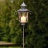 Herbstgarten|Laternen|Frank Handels GmbH & Co. KG Stablaterne "Shabby-Grey"