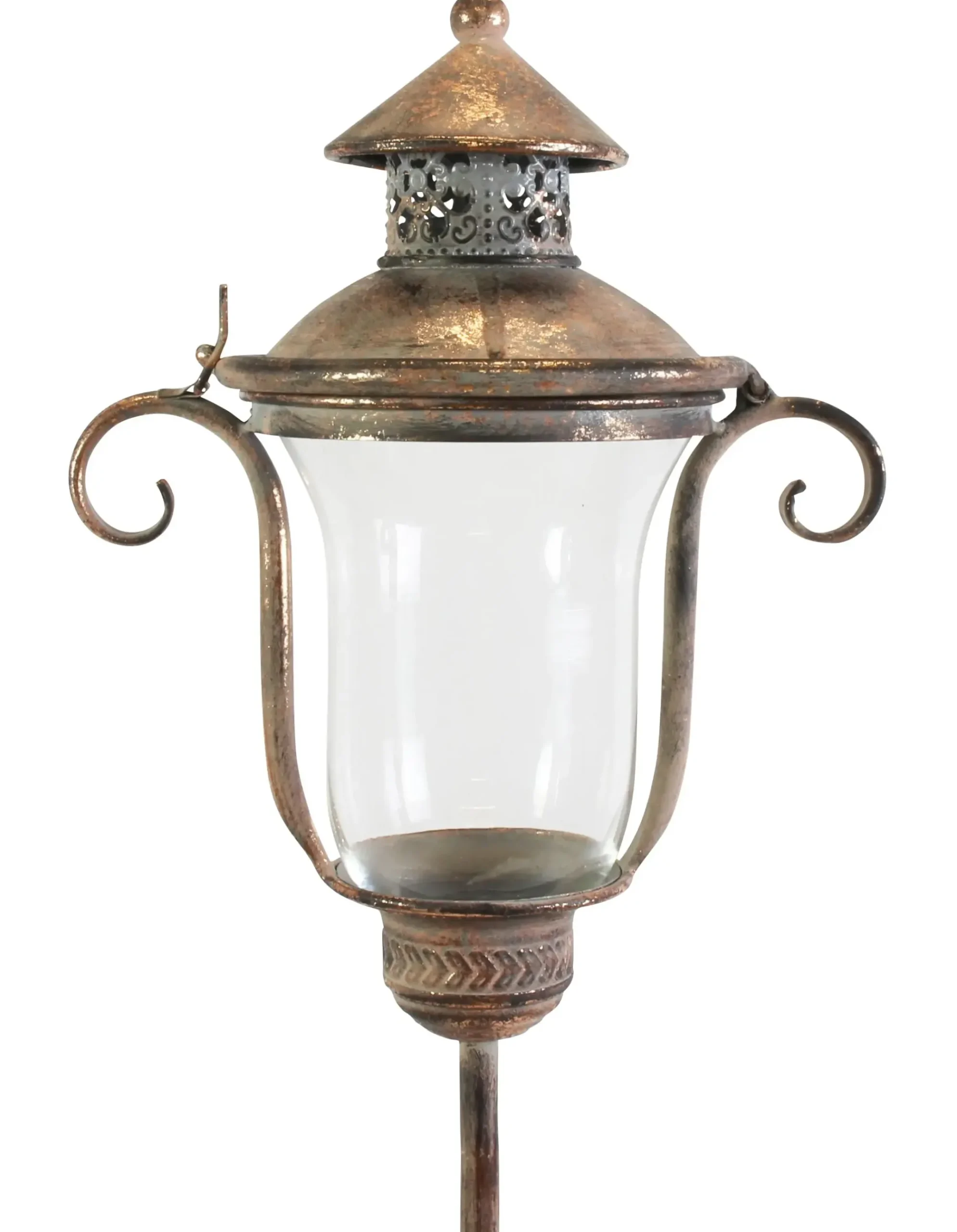 Herbstgarten|Laternen|Frank Handels GmbH & Co. KG Stablaterne "Shabby-Grey"