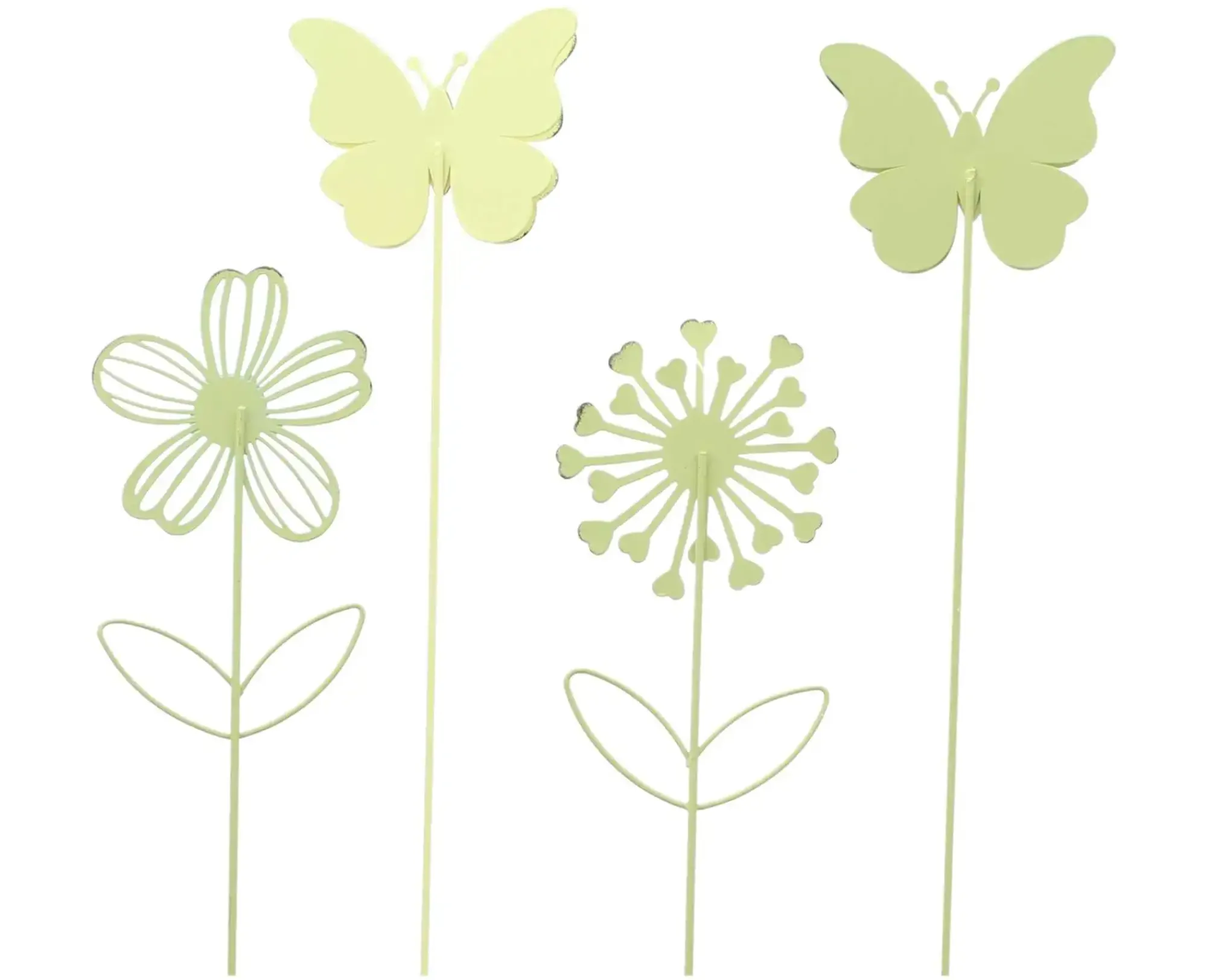 Streuer & Stecker|Frank Handels GmbH & Co. KG Stecker "Blume & Schmetterling", 4er Set