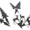 Zubehör Für Adventskränze|Weihnachtliche Streuer & Stecker|Frank Handels GmbH & Co. KG Stecker "Hirschfamilie", 7er Set