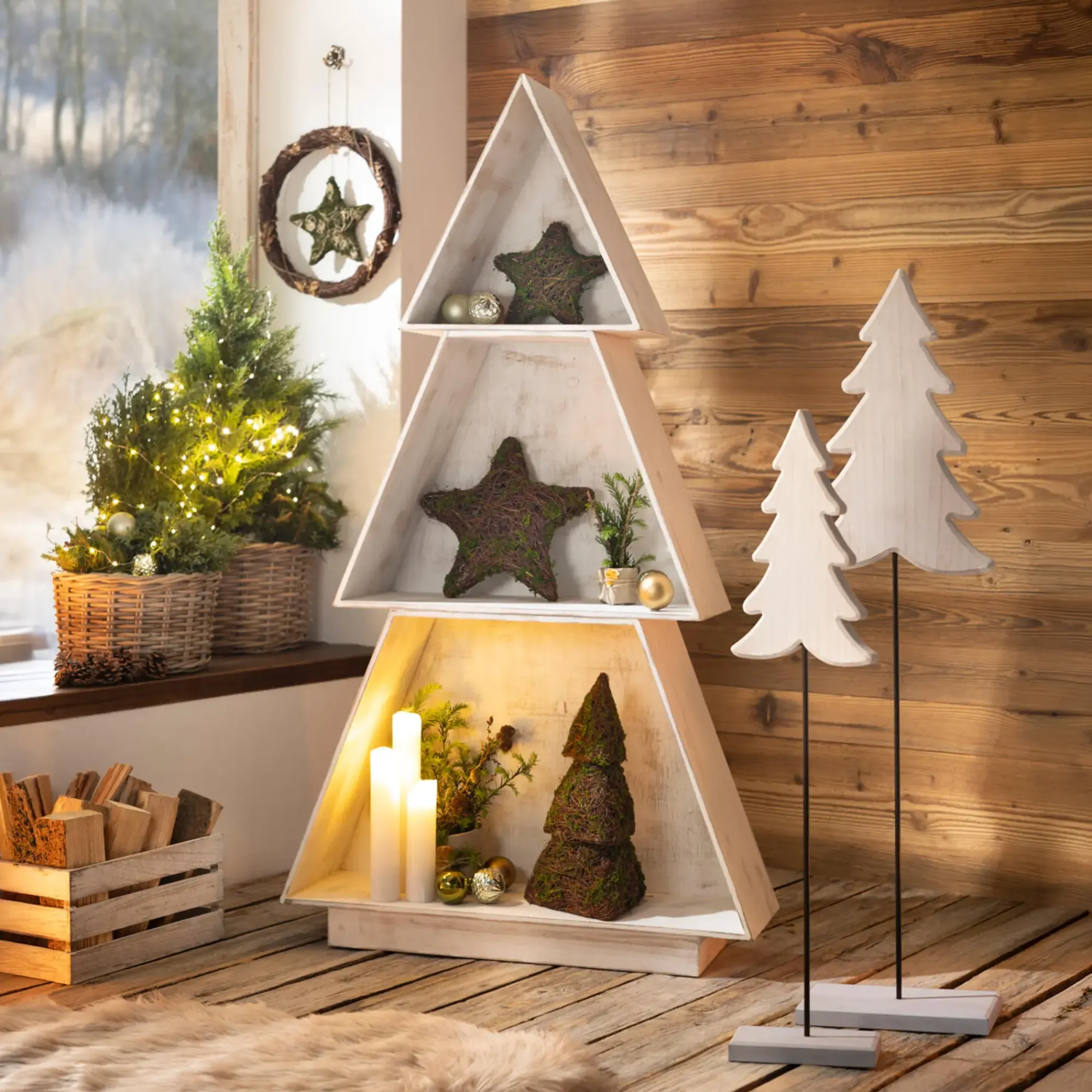 Tannenbäume|Frank Handels GmbH & Co. KG Steckregal "Tannenbaum"