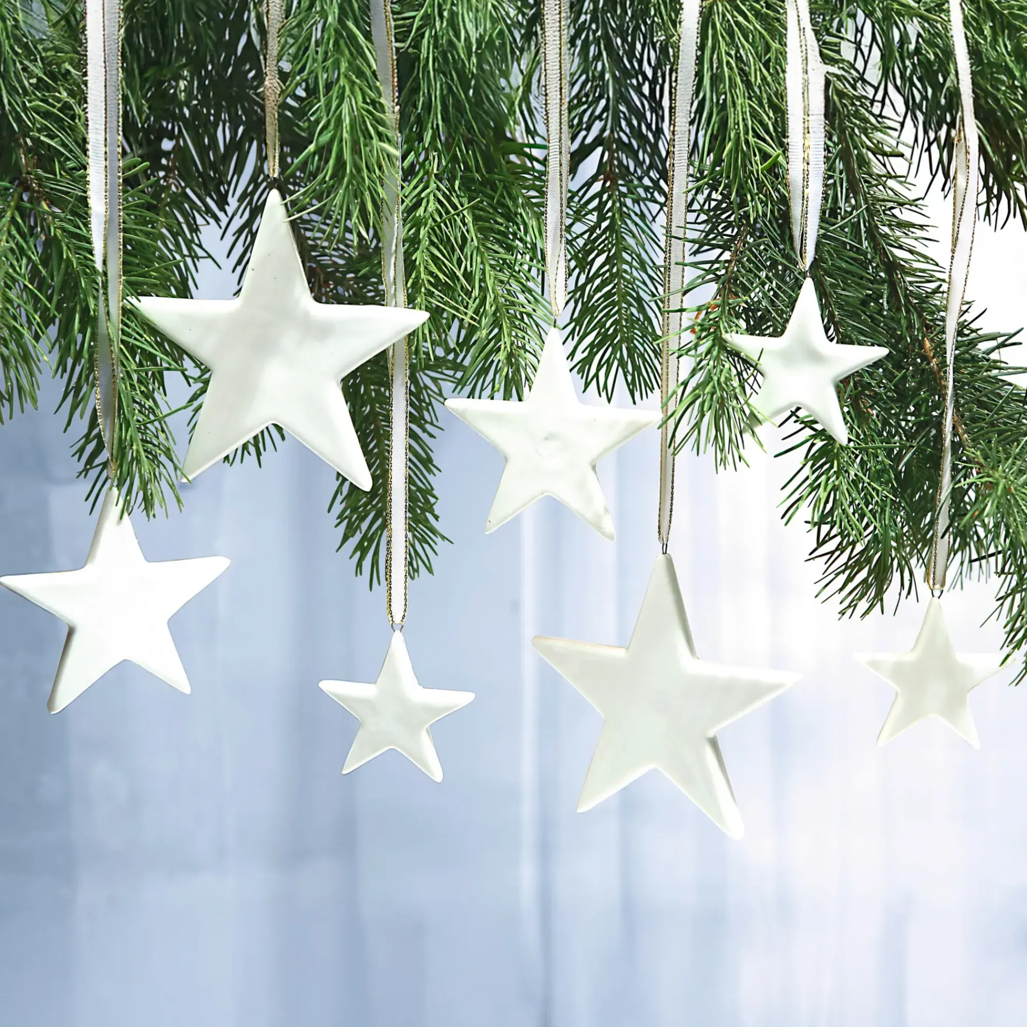 Baumschmuck|Sterne|Frank Handels GmbH & Co. KG Sternhänger, 12er Set