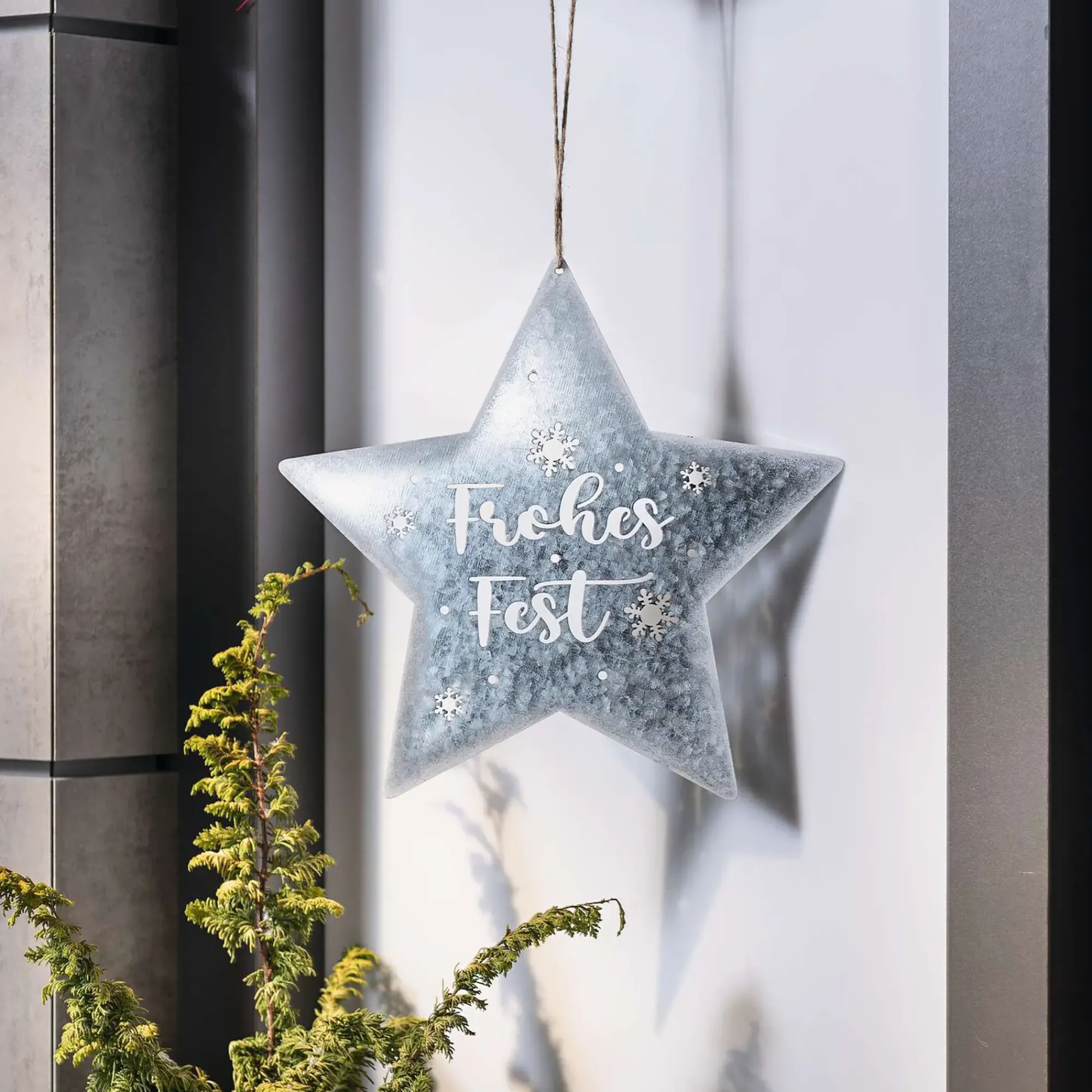 Dekohänger|Hänger|Frank Handels GmbH & Co. KG Sternhänger "Frohes Fest"