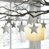 Baumschmuck|Sterne|Frank Handels GmbH & Co. KG Sternhänger "Grey", 9er Set