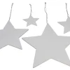 Baumschmuck|Sterne|Frank Handels GmbH & Co. KG Sternhänger "White", 4er Set