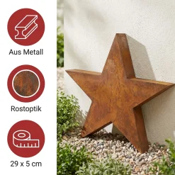 Weihnachtliche Gartendeko|Sterne|Frank Handels GmbH & Co. KG Stern 