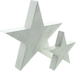 Sterne|Frank Handels GmbH & Co. KG Stern "Whitewashed", 2er Set