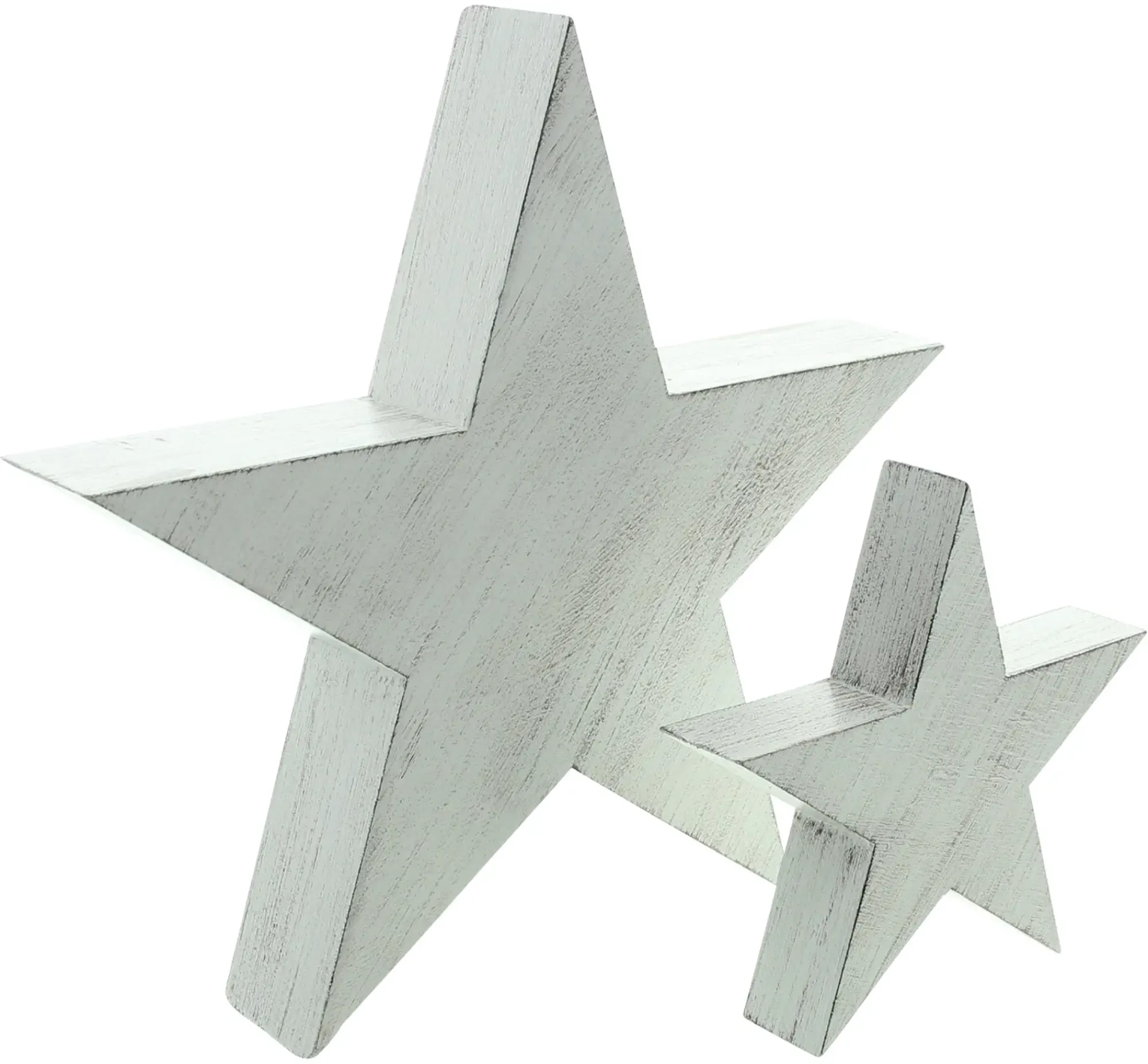 Sterne|Frank Handels GmbH & Co. KG Stern "Whitewashed", 2er Set