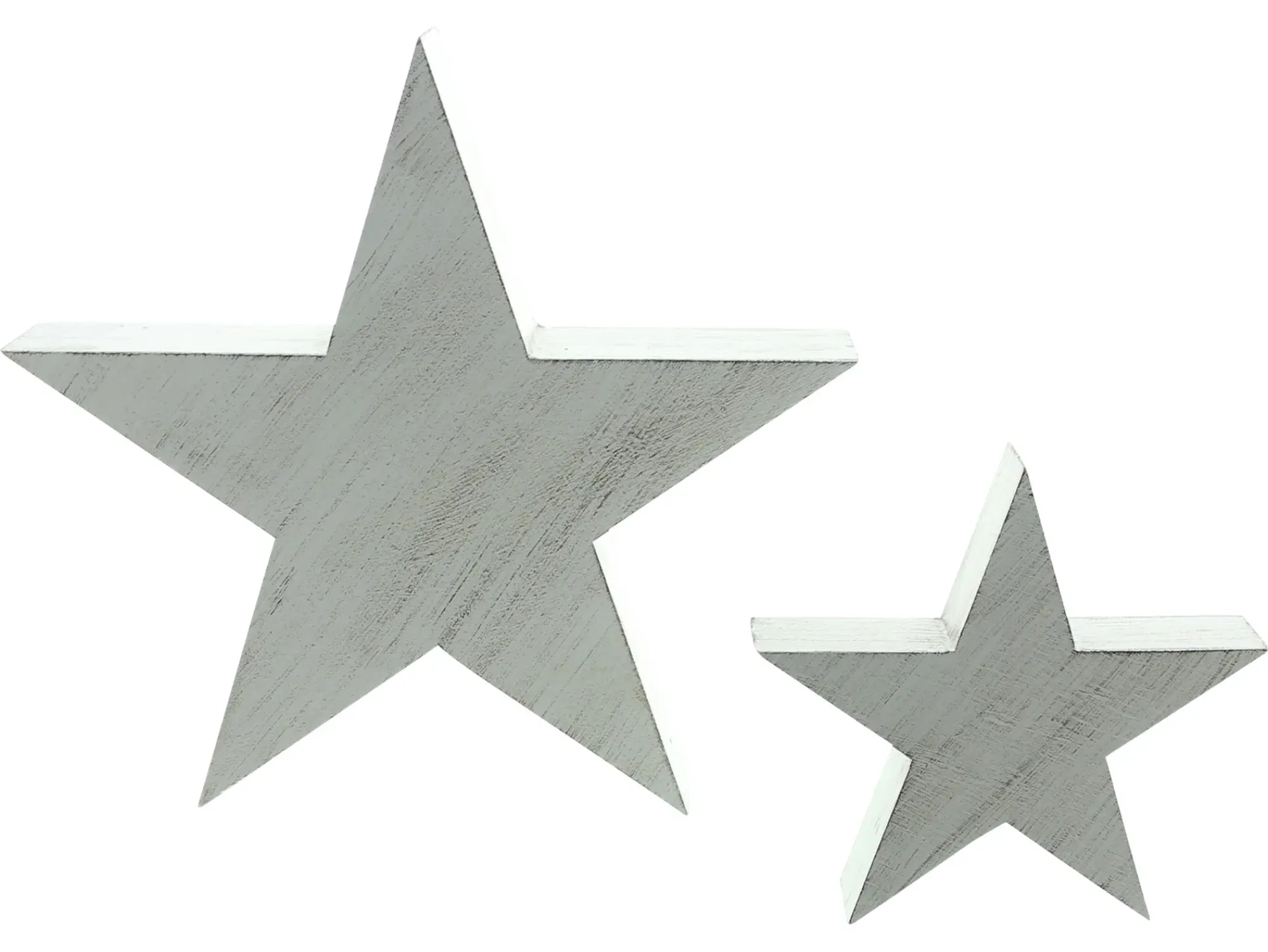 Sterne|Frank Handels GmbH & Co. KG Stern "Whitewashed", 2er Set