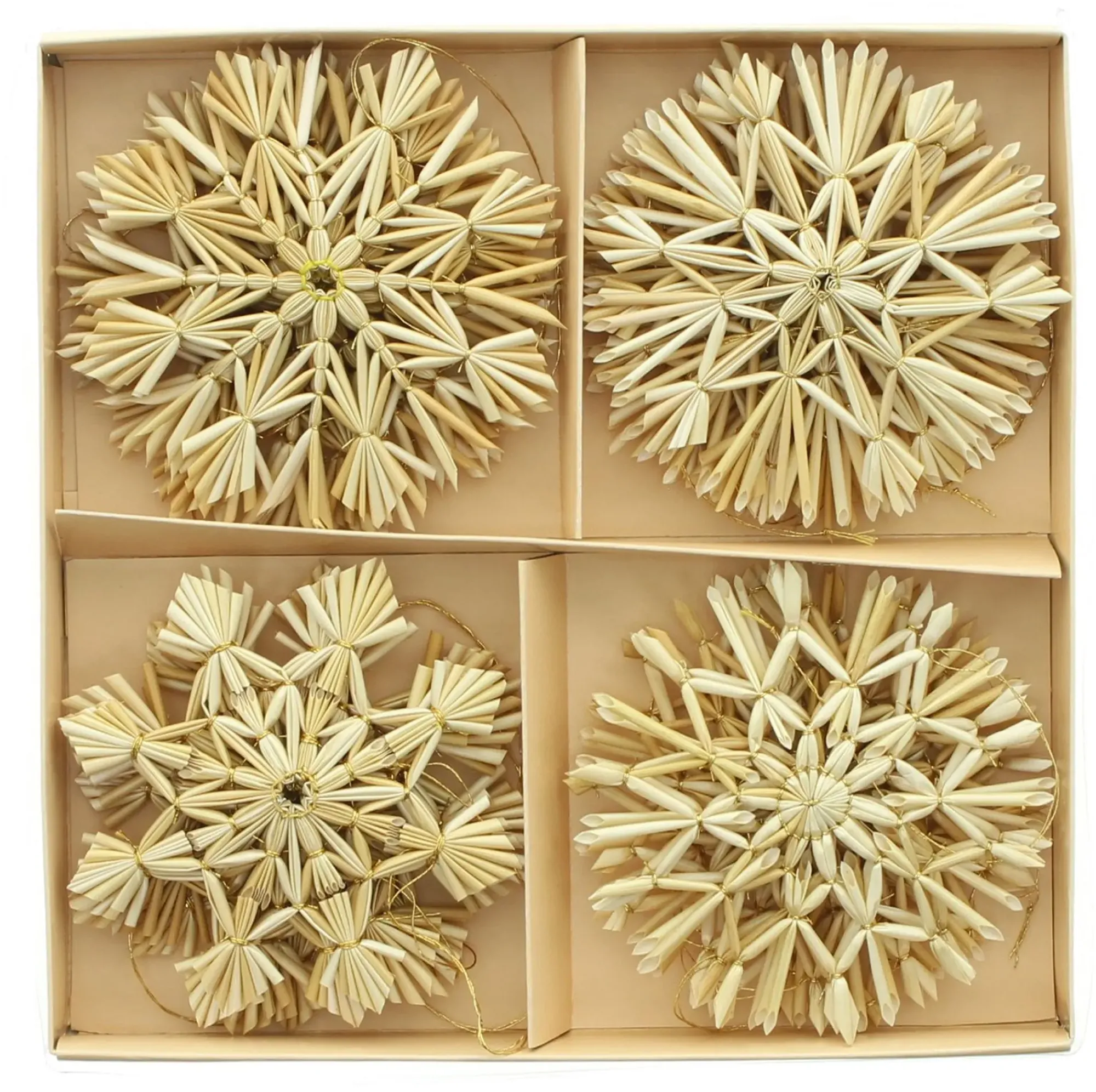 Dekohänger|Baumschmuck|Frank Handels GmbH & Co. KG Strohsterne "Tradition", 20er Set