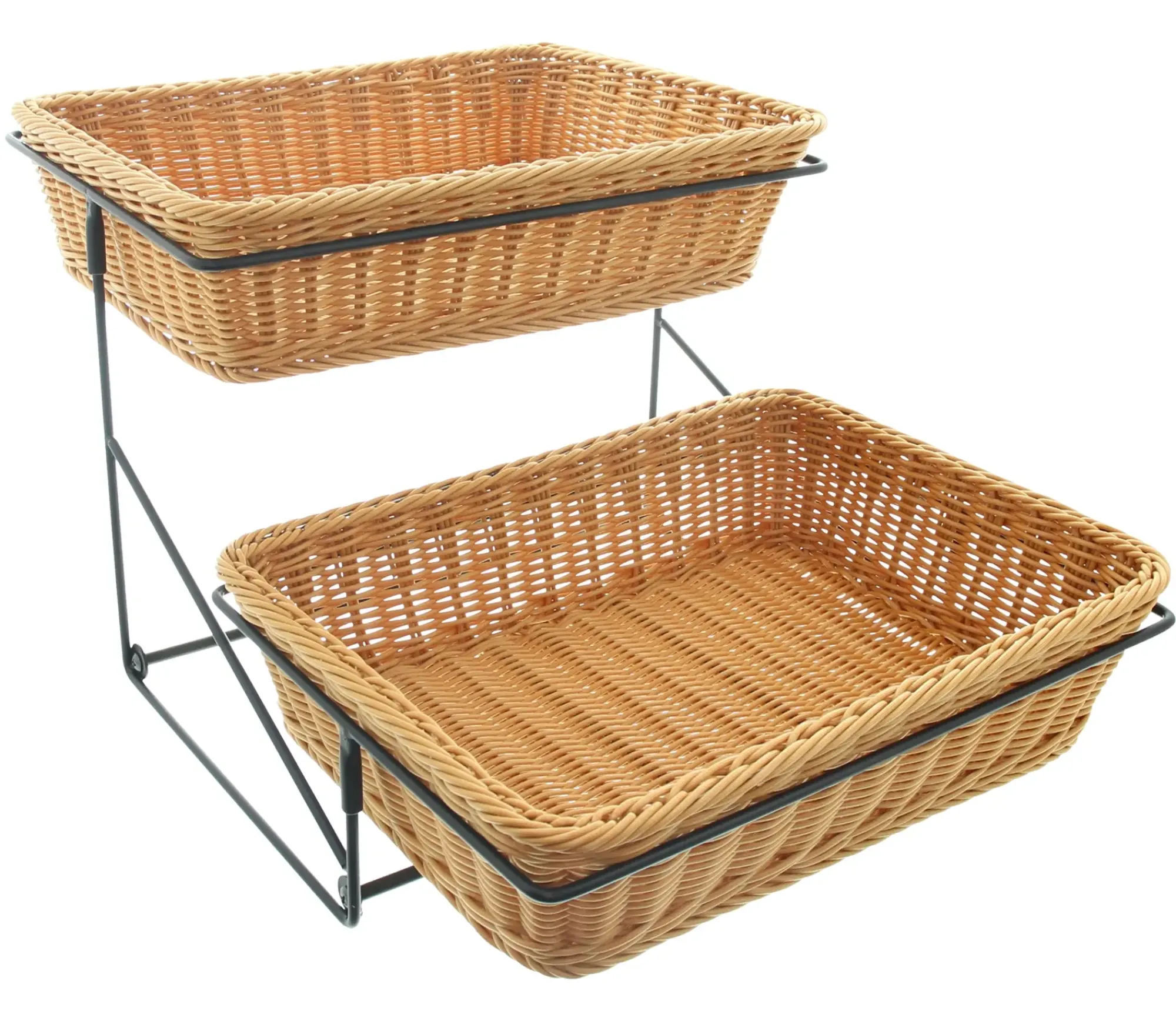Ladendeko|Auslagekörbe & Regalkörbe|Frank Handels GmbH & Co. KG Stufen-Etagere "Poly"