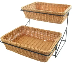 Ladendeko|Auslagekörbe & Regalkörbe|Frank Handels GmbH & Co. KG Stufen-Etagere