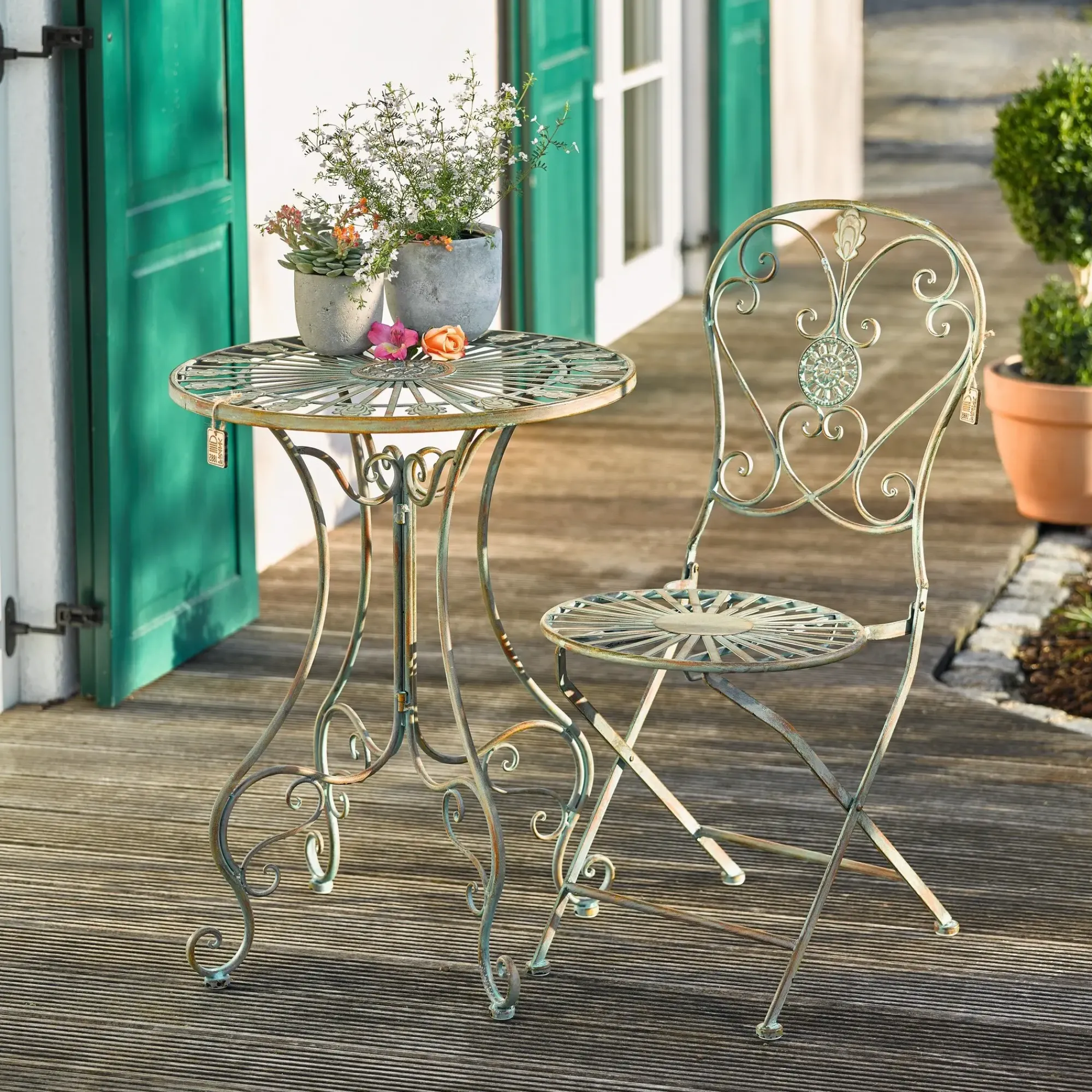 Sessel & Stühle|Gartensessel & Gartenstühle|Frank Handels GmbH & Co. KG Stuhl "Pfauenauge"