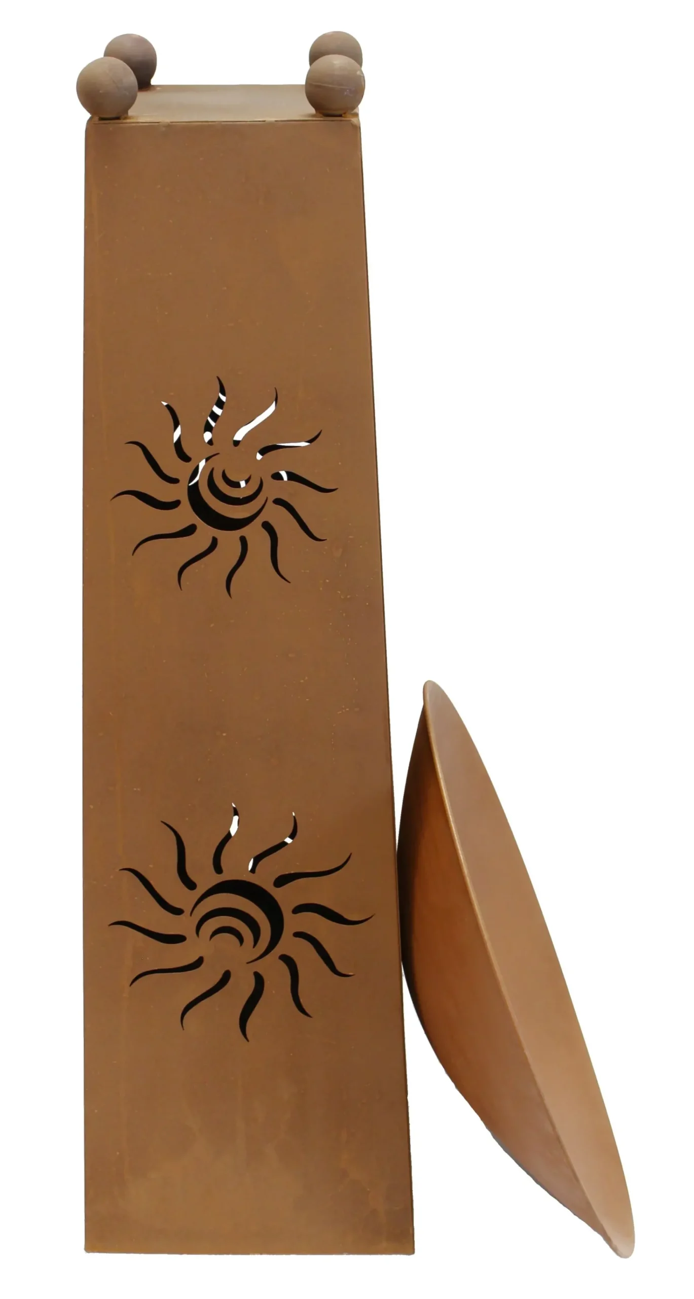 Feuerschalen|Dekosäulen|Frank Handels GmbH & Co. KG Säule "Sonne", 2tlg.