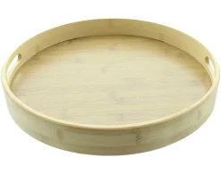 Küche|Tabletts|Frank Handels GmbH & Co. KG Tablett "Bambus", rund