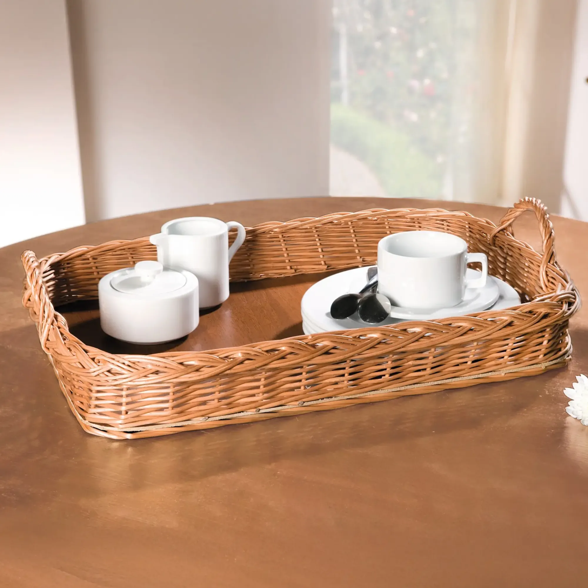 Tabletts|Korbtabletts|Frank Handels GmbH & Co. KG Tablett "Weidengeflecht"