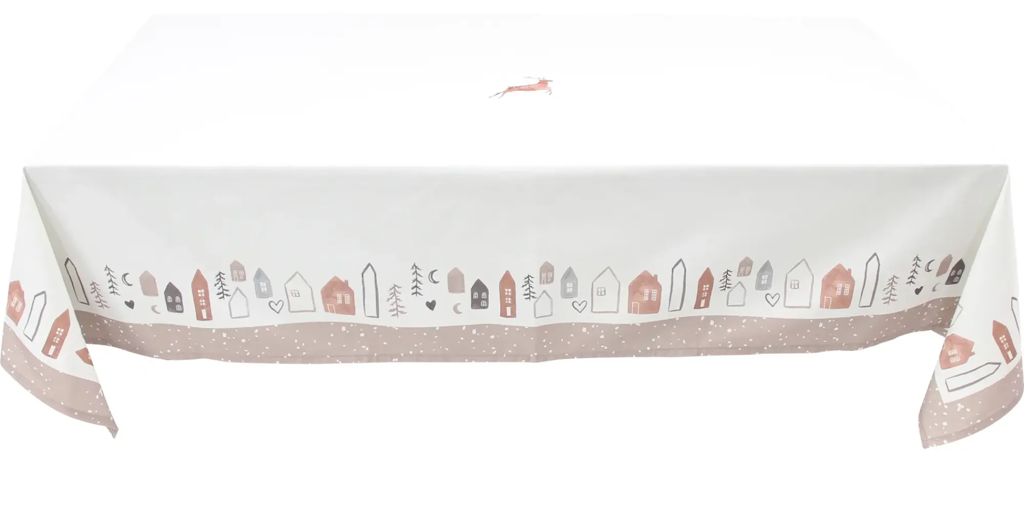 Weihnachtliche Tischwäsche|Frank Handels GmbH & Co. KG Tafeldecke "Häuschen"