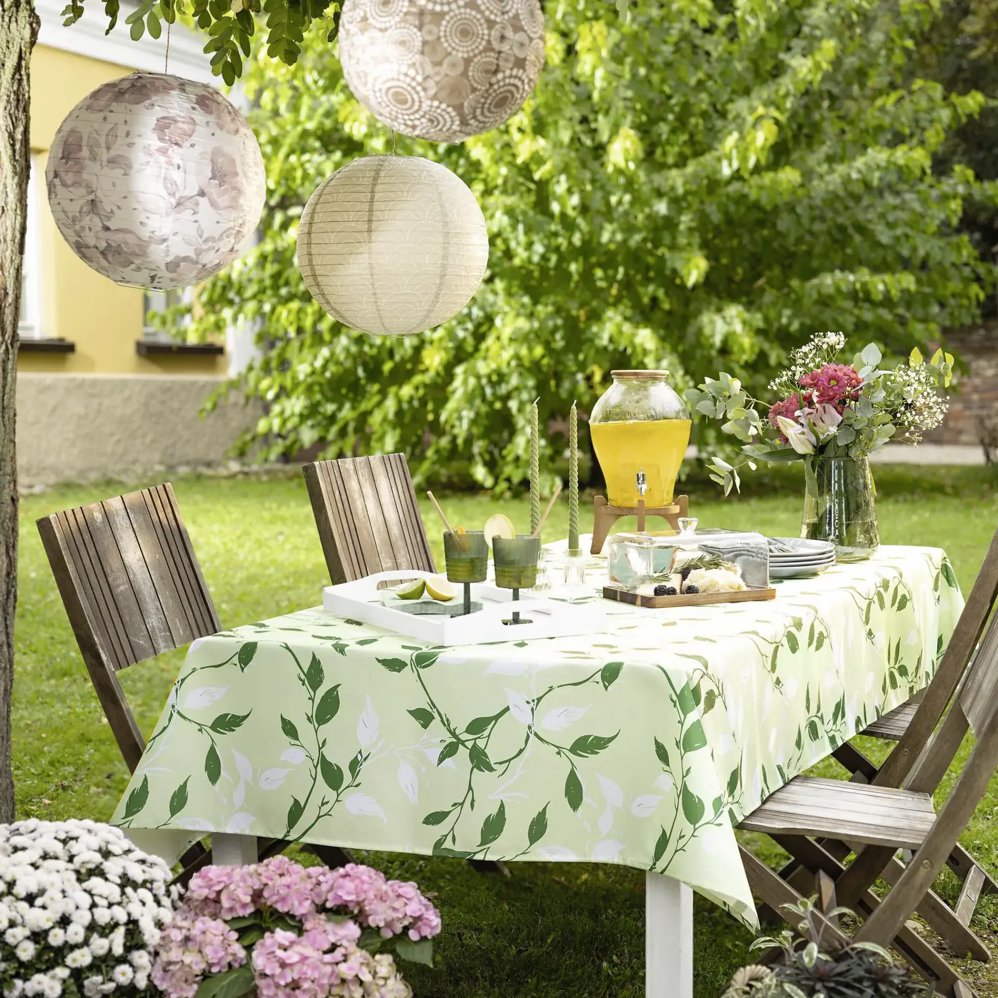 Outdoor-Tafeldecken|Outdoortextilien|Frank Handels GmbH & Co. KG Tafeldecke "Ranken"