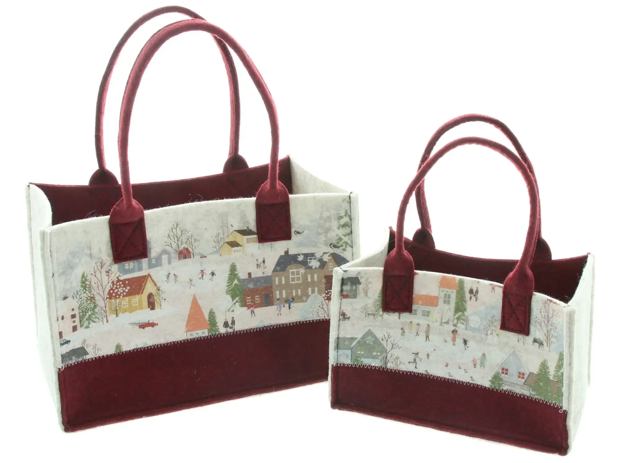 Geschenktaschen & -Säckchen|Geschenktaschen & -Säckchen|Frank Handels GmbH & Co. KG Tasche "Winter Wonderland", 2er Set
