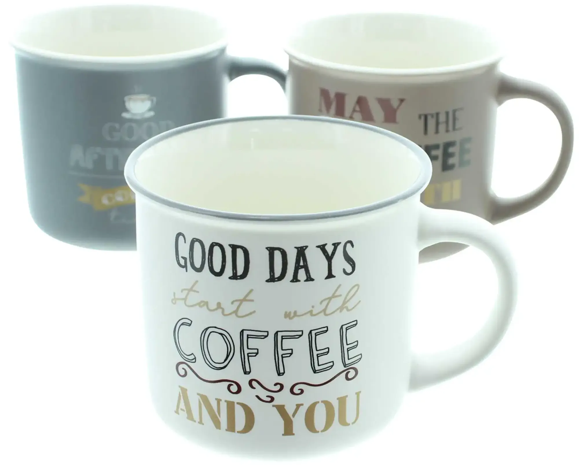 Geschirr|Küche|Frank Handels GmbH & Co. KG Tasse "Coffee", 3er Set