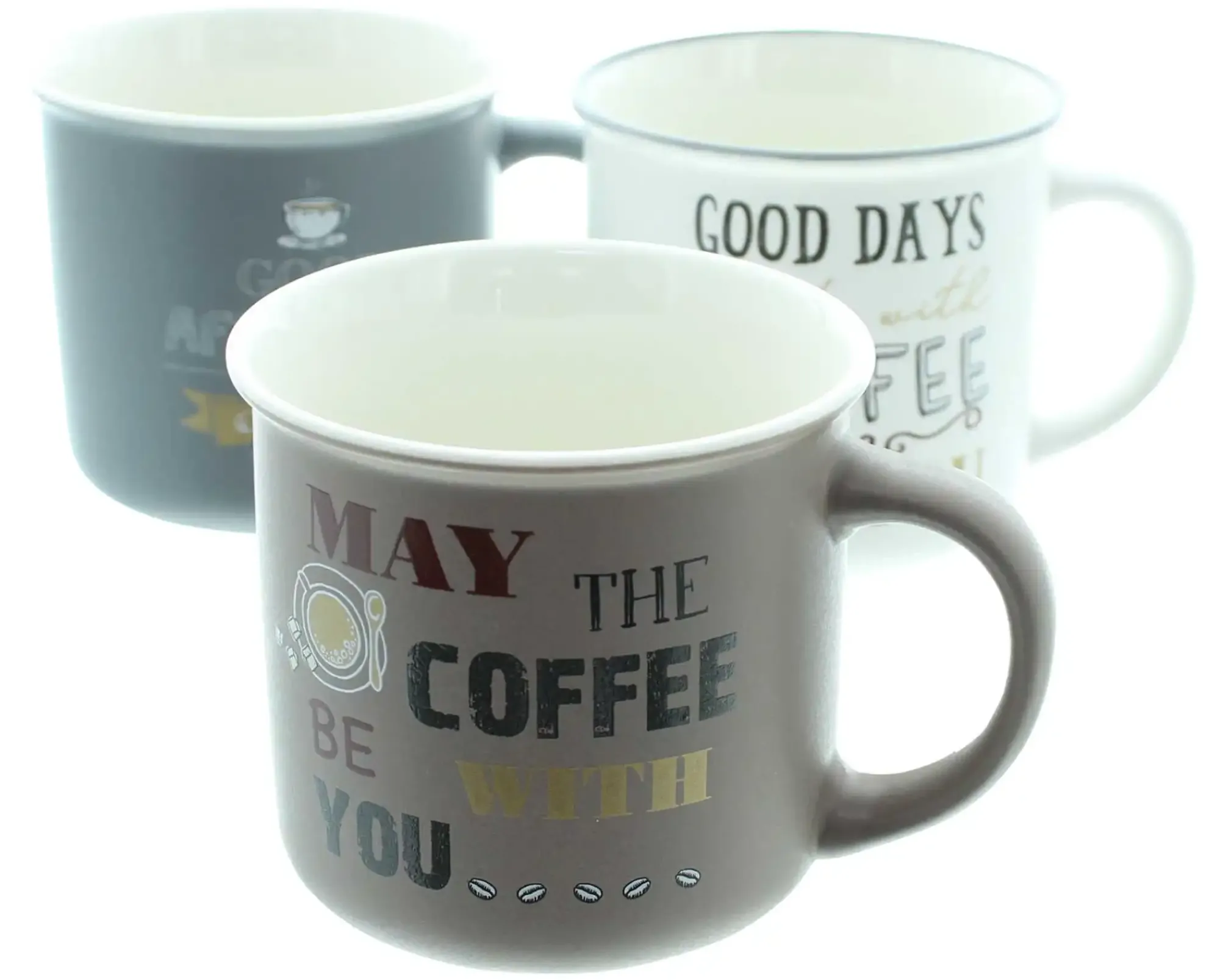 Geschirr|Küche|Frank Handels GmbH & Co. KG Tasse "Coffee", 3er Set