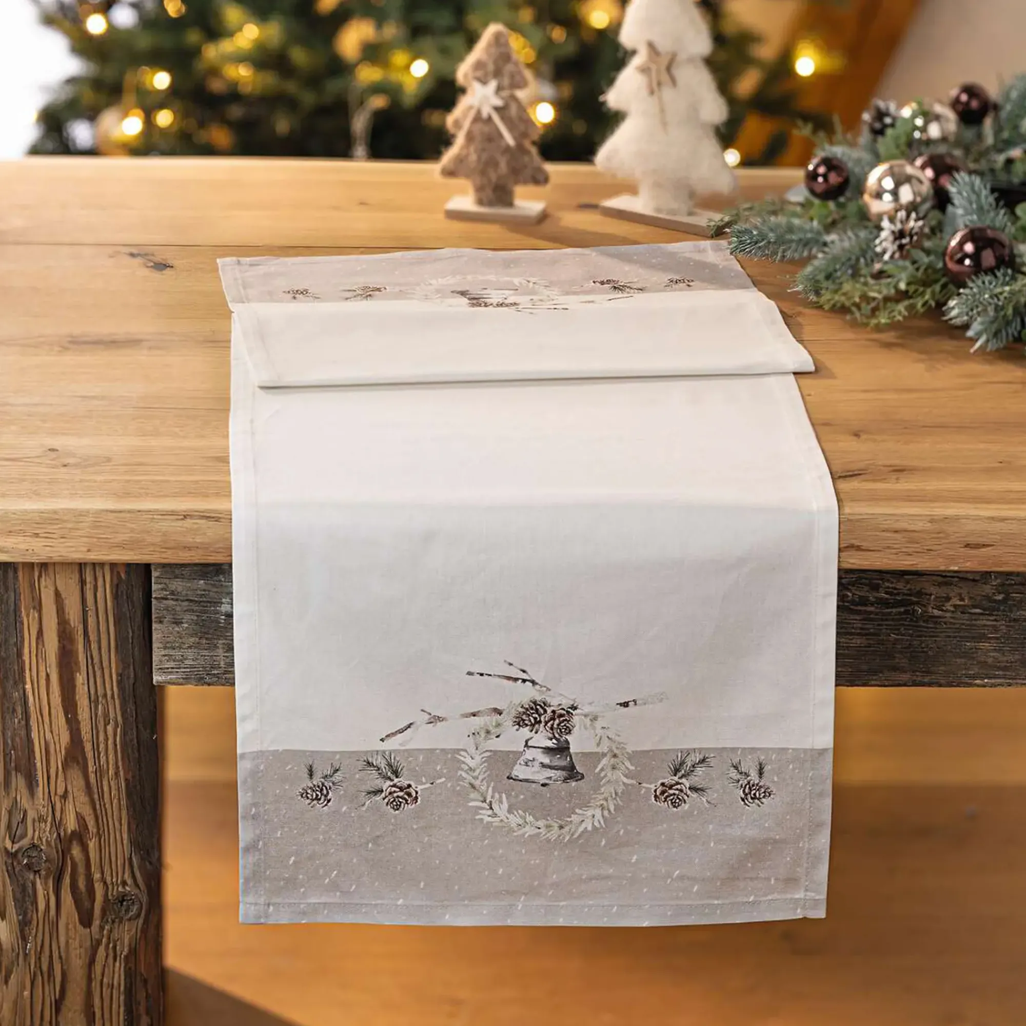 Weihnachtliche Tischwäsche|Frank Handels GmbH & Co. KG Tischläufer "Nostalgischer Winter"