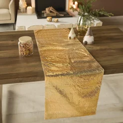 Weihnachtliche Tischwäsche|Frank Handels GmbH & Co. KG Tischläufer "Rush of Gold"