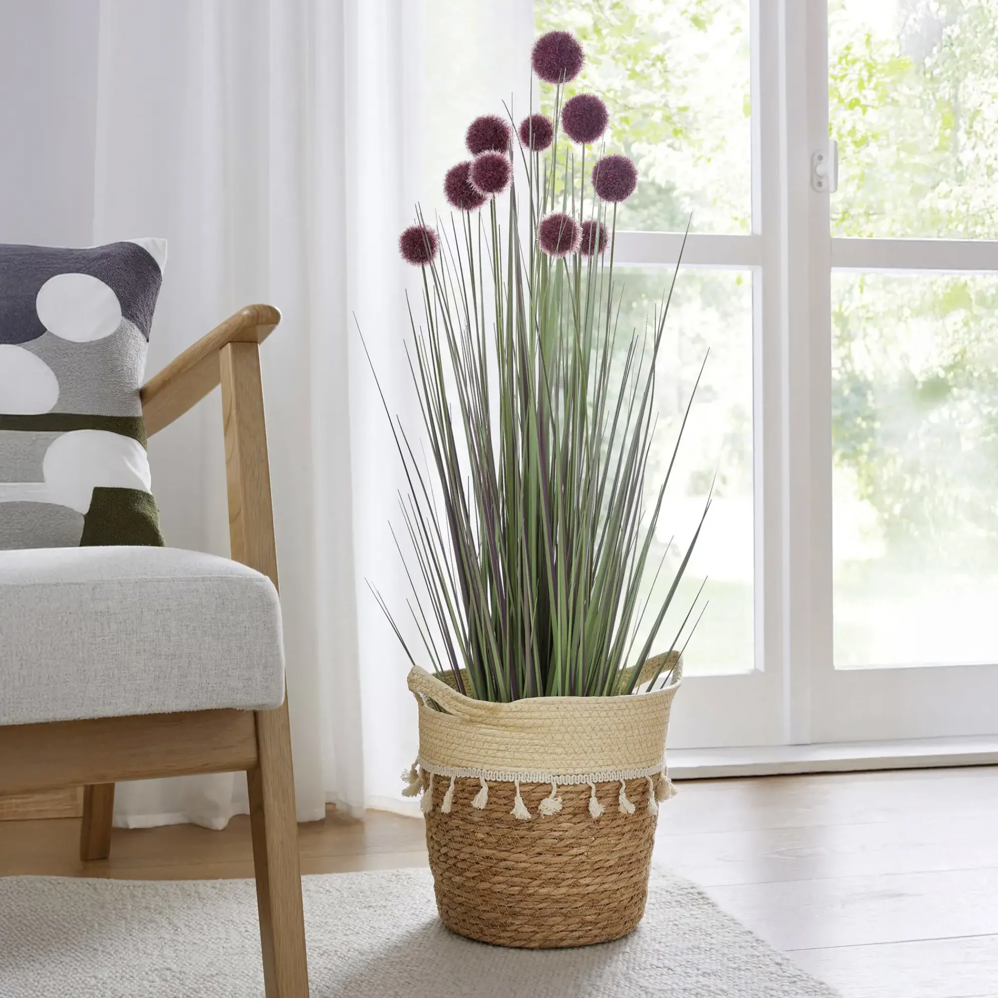 Kunstpflanzen|Flur|Frank Handels GmbH & Co. KG Topfpflanze "Allium"