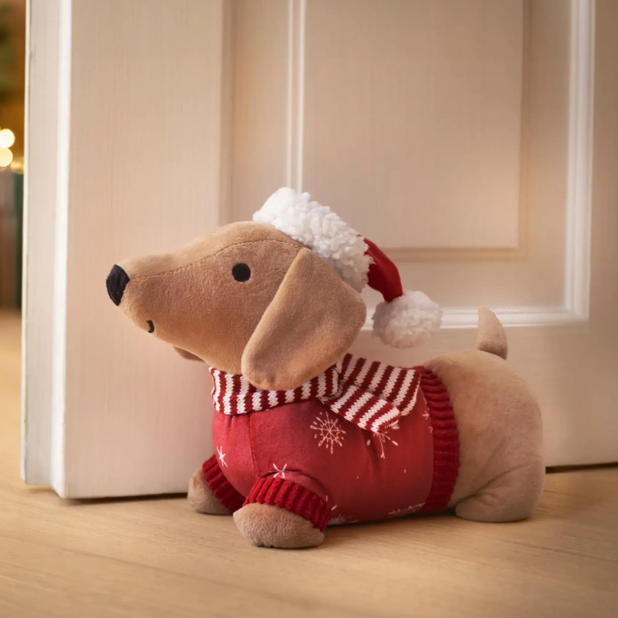 Tür- & Zugluftstopper|Frank Handels GmbH & Co. KG Türstopper "Weihnachtsdackel"